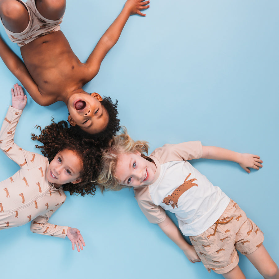 Schwimm T-Shirt - Kurzarm - Braun - Roamer