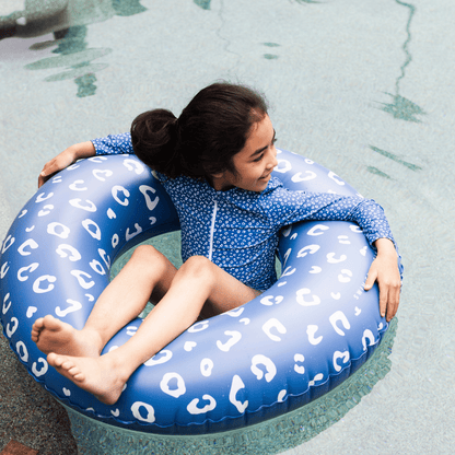 Bouée de Natation - Bleu - Leopard - Ø 90 cm