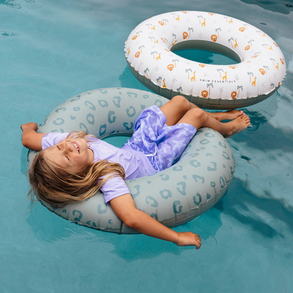 Swim Ring - Green - Leopard - Ø 90 cm