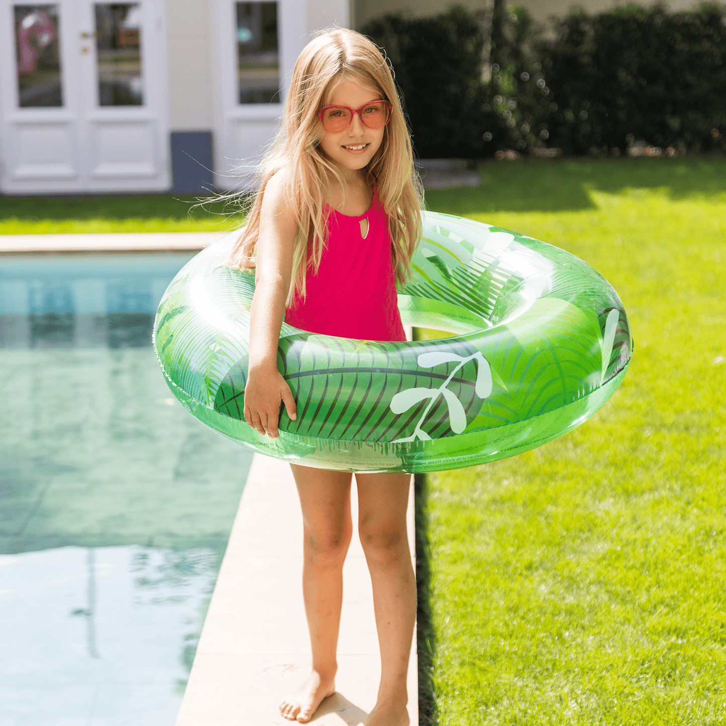 Swim Ring - Green - Tropic dream - Ø 90 cm