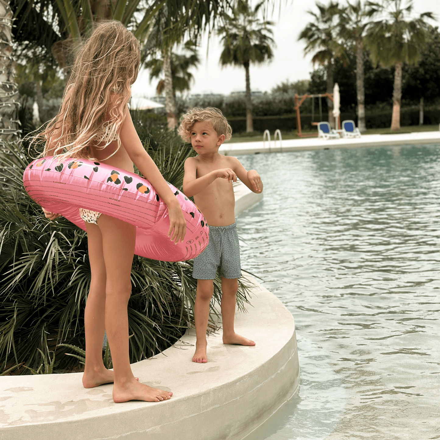 Schwimmring - Rosa/Gold - Safari Chique