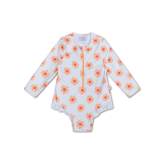 UV Badpak Meisjes Met Lange Mouwen - Meerkleurig - Floral Love