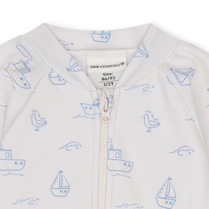 UV Zwempak Jongens - Beige/Blauw - Seas The Day