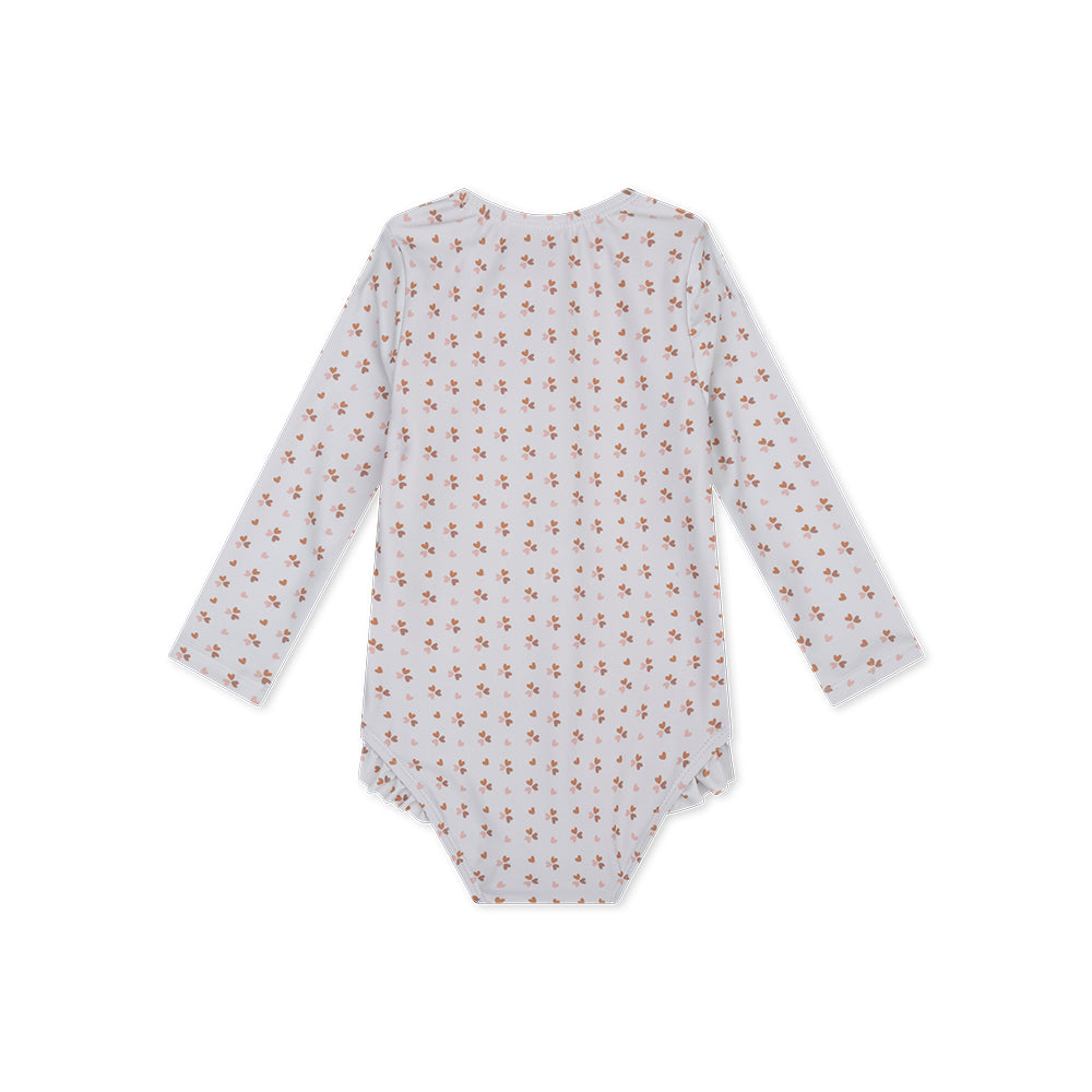 UV Badpak Kinder Met Lange Mouwen - Oudroze - Cozy Hearts