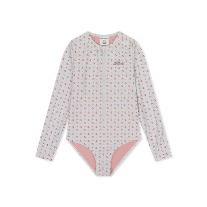 UV Badpak Kinder Met Lange Mouwen - Oudroze - Cozy Hearts