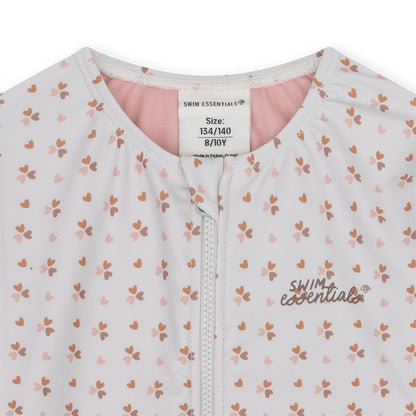 UV Badpak Kinder Met Lange Mouwen - Oudroze - Cozy Hearts