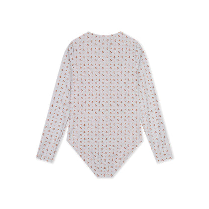 UV Badpak Kinder Met Lange Mouwen - Oudroze - Cozy Hearts