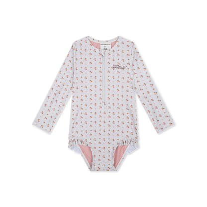 UV Badpak Kinder Met Lange Mouwen - Oudroze - Cozy Hearts