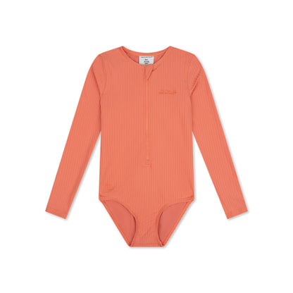 UV Swimsuit Girls With Long Sleeves - Pink - Pink Bay