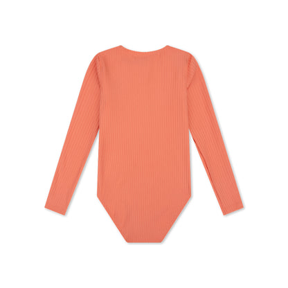 UV Swimsuit Girls With Long Sleeves - Pink - Pink Bay