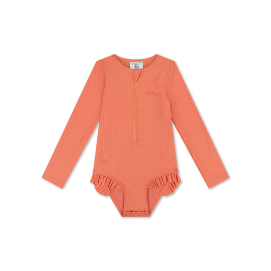 UV Badpak Meisjes Met Lange Mouwen - Roze - Pink Bay