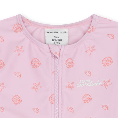 UV Badpak Meisjes Met Lange Mouwen - Roze - Shell Tastic