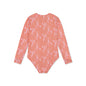 UV Swimsuit Girls With Long Sleeves - Red - Lobster Bay