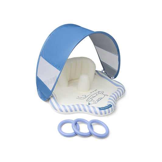 Baby Splash Mat - Blue - Surfer - Ø 76 cm