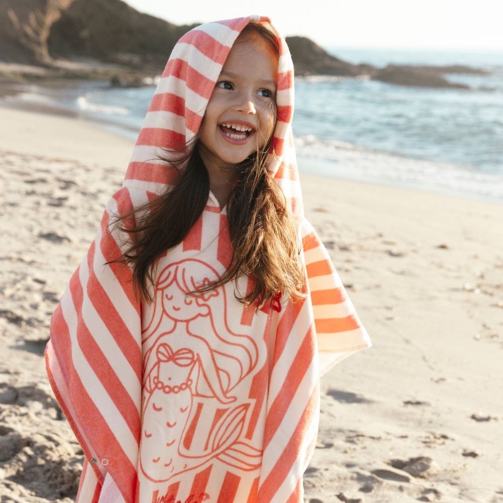 Strandponcho - Roze - Mermazing - 65 x 65 cm